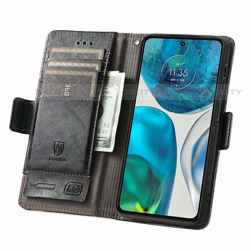 Handytasche Stand Schutzhülle Flip Leder Hülle S02D für Motorola Moto Edge (2022) 5G