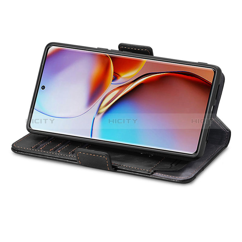 Handytasche Stand Schutzhülle Flip Leder Hülle S02D für Motorola Moto Edge 40 Pro 5G