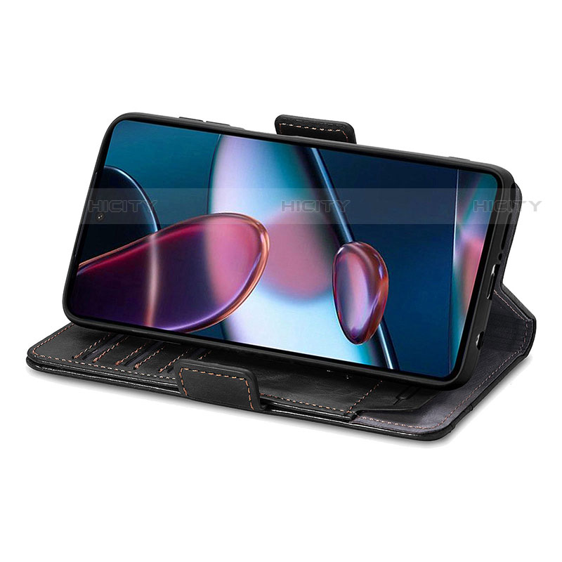 Handytasche Stand Schutzhülle Flip Leder Hülle S02D für Motorola Moto Edge X30 5G