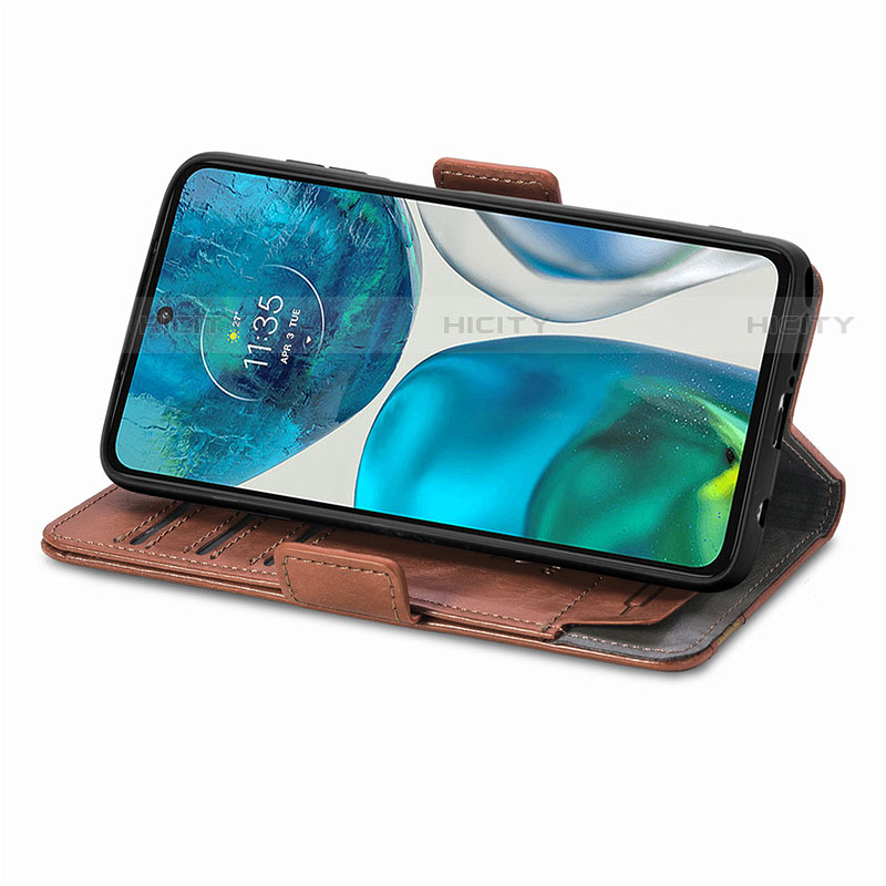 Handytasche Stand Schutzhülle Flip Leder Hülle S02D für Motorola Moto G52j 5G