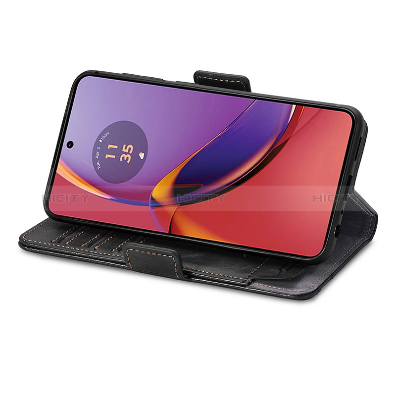 Handytasche Stand Schutzhülle Flip Leder Hülle S02D für Motorola Moto G84 5G