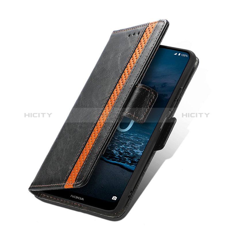 Handytasche Stand Schutzhülle Flip Leder Hülle S02D für Nokia G100 groß