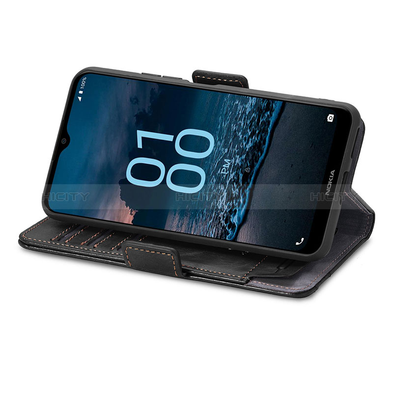 Handytasche Stand Schutzhülle Flip Leder Hülle S02D für Nokia G100