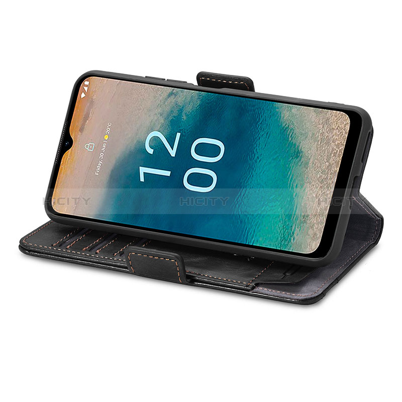 Handytasche Stand Schutzhülle Flip Leder Hülle S02D für Nokia G22 groß