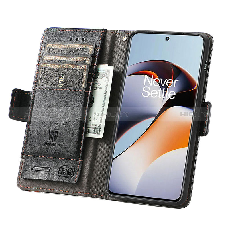 Handytasche Stand Schutzhülle Flip Leder Hülle S02D für OnePlus Ace 2 5G groß