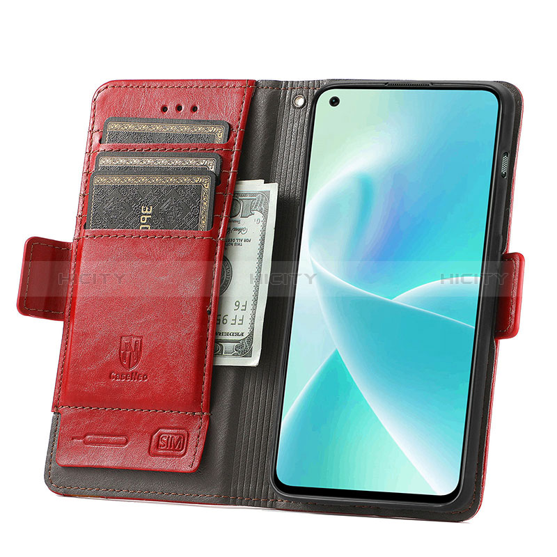 Handytasche Stand Schutzhülle Flip Leder Hülle S02D für OnePlus Nord 2T 5G