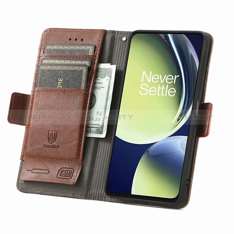 Handytasche Stand Schutzhülle Flip Leder Hülle S02D für OnePlus Nord CE 3 Lite 5G groß