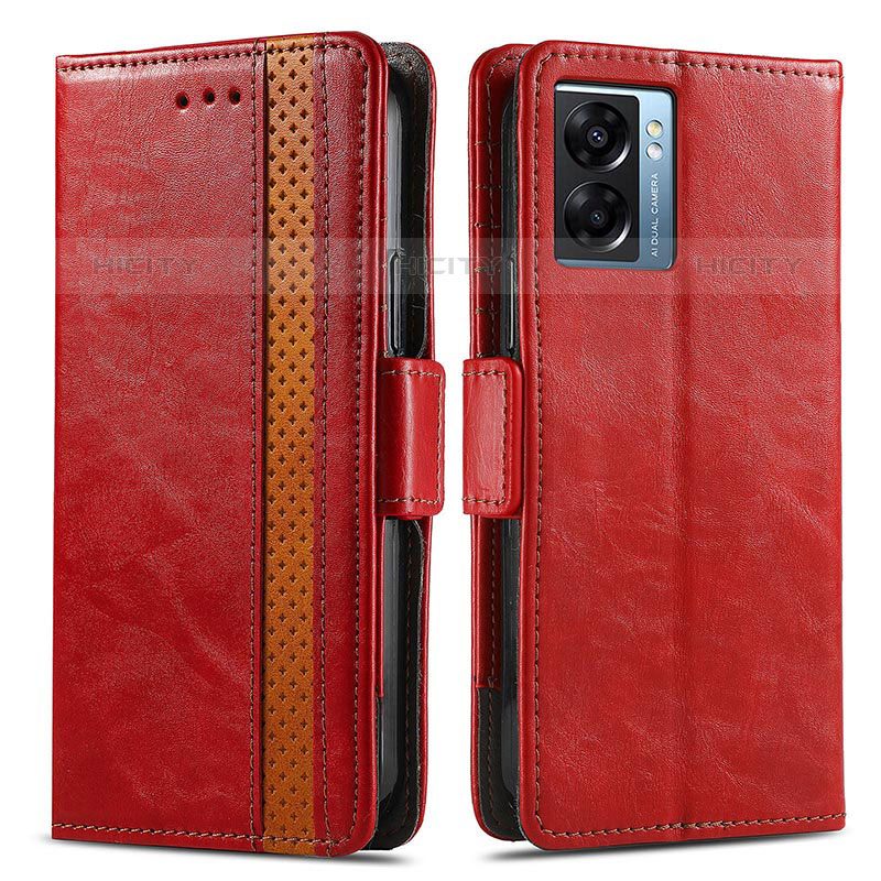 Handytasche Stand Schutzhülle Flip Leder Hülle S02D für OnePlus Nord N300 5G Rot