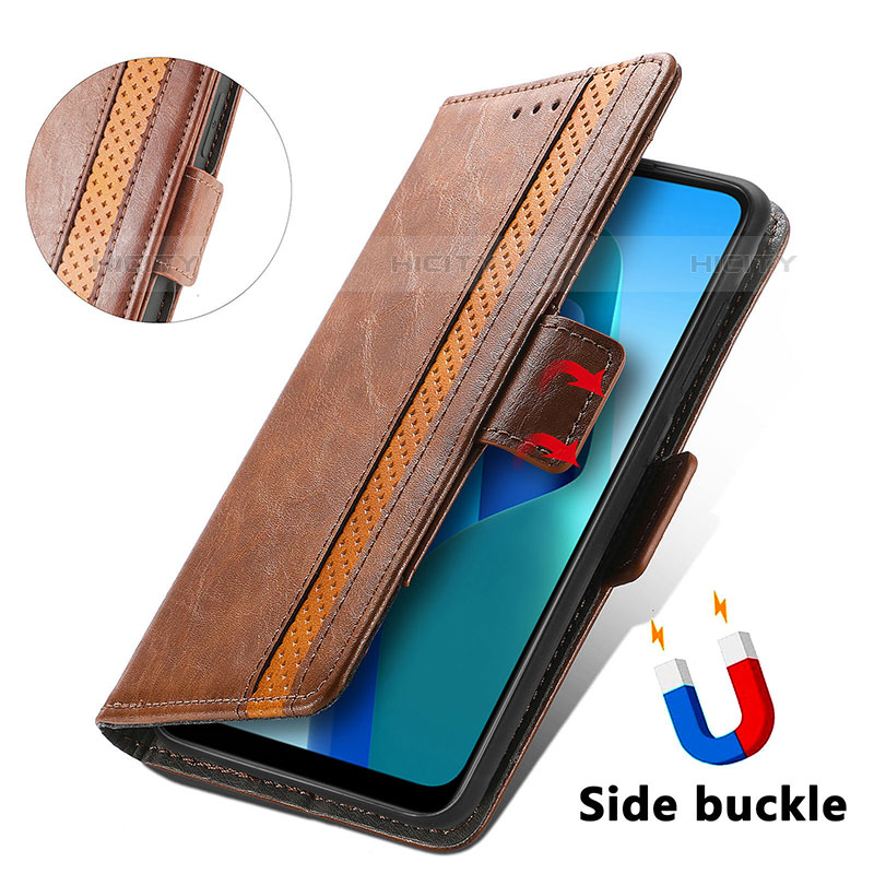 Handytasche Stand Schutzhülle Flip Leder Hülle S02D für Oppo A16K