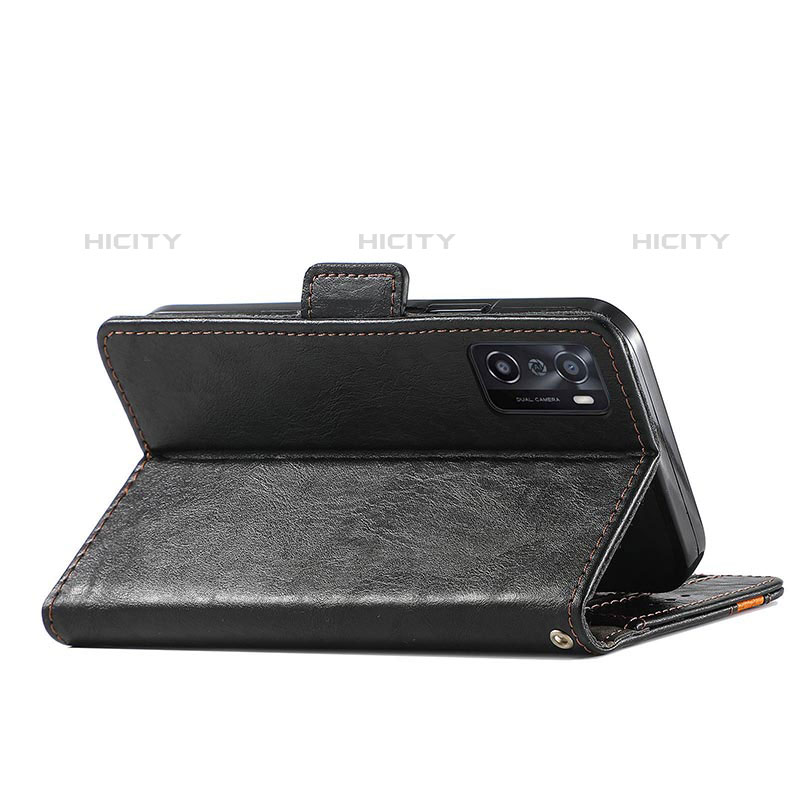 Handytasche Stand Schutzhülle Flip Leder Hülle S02D für Oppo A55S 5G groß