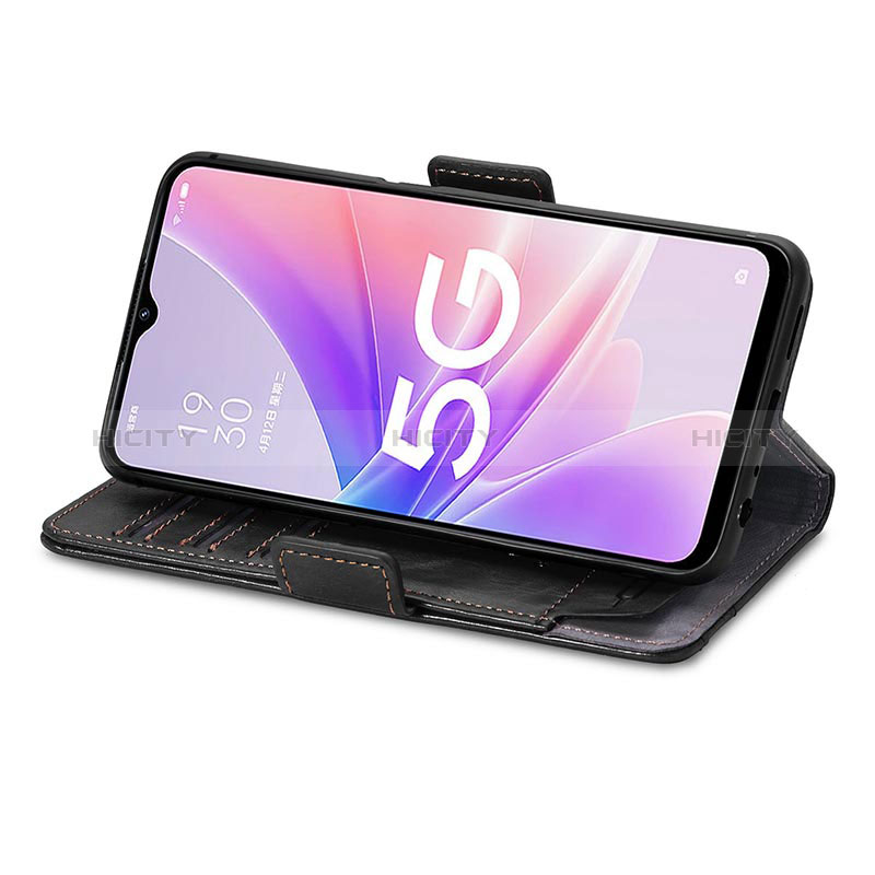 Handytasche Stand Schutzhülle Flip Leder Hülle S02D für Oppo A56S 5G