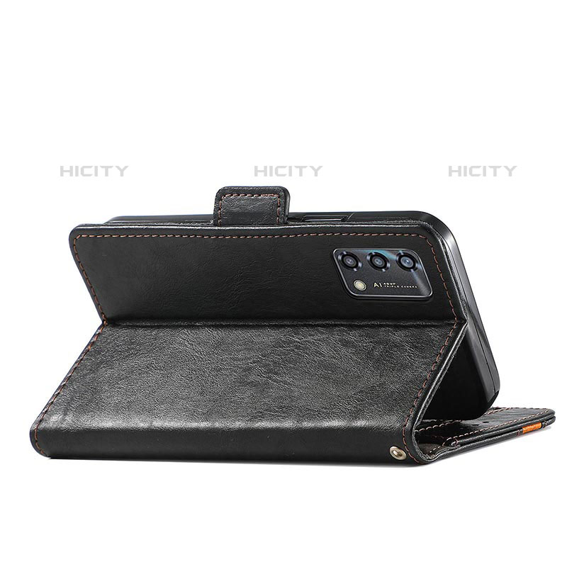 Handytasche Stand Schutzhülle Flip Leder Hülle S02D für Oppo A74 4G groß