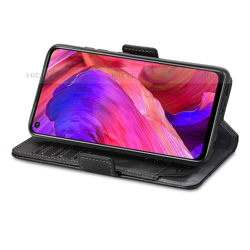 Handytasche Stand Schutzhülle Flip Leder Hülle S02D für Oppo A93 5G groß