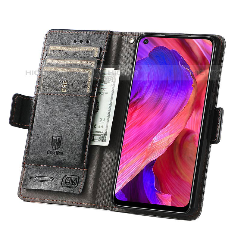 Handytasche Stand Schutzhülle Flip Leder Hülle S02D für Oppo A93 5G