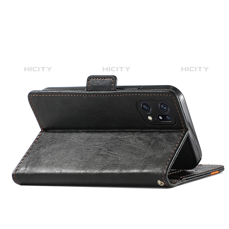 Handytasche Stand Schutzhülle Flip Leder Hülle S02D für Oppo Find X5 Pro 5G