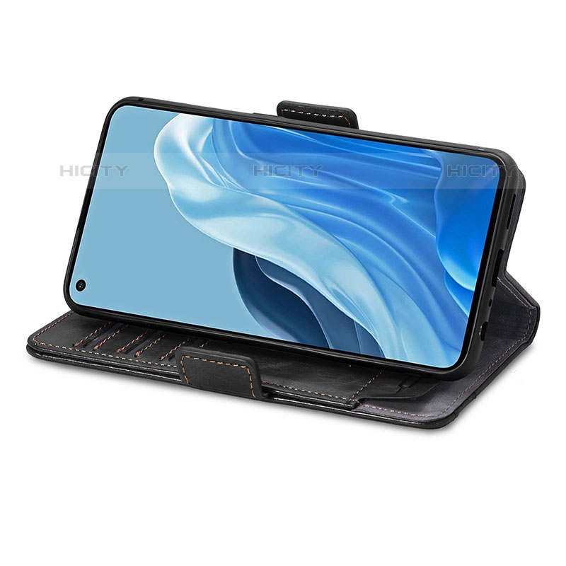 Handytasche Stand Schutzhülle Flip Leder Hülle S02D für Oppo Reno7 Pro 5G