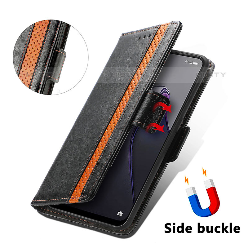 Handytasche Stand Schutzhülle Flip Leder Hülle S02D für Oppo Reno8 5G