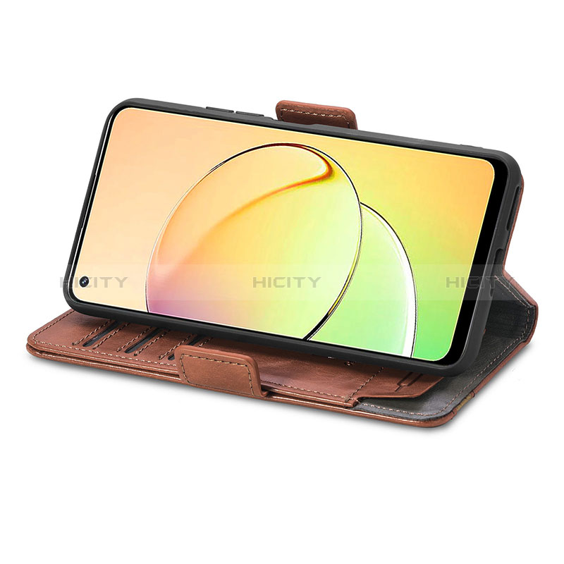 Handytasche Stand Schutzhülle Flip Leder Hülle S02D für Realme 10 Pro 5G groß