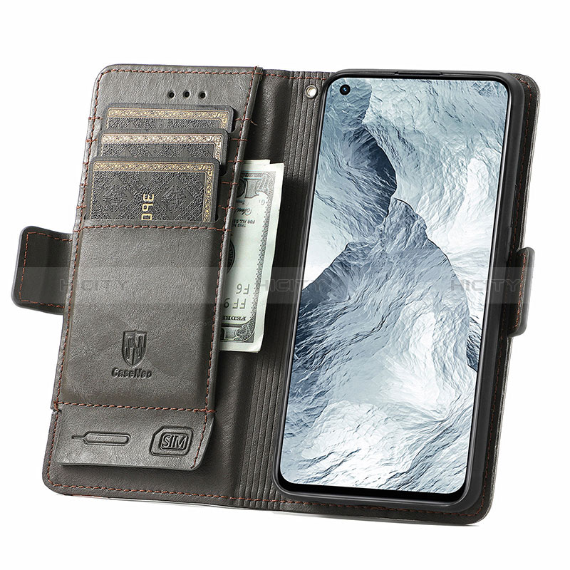 Handytasche Stand Schutzhülle Flip Leder Hülle S02D für Realme GT Master 5G groß