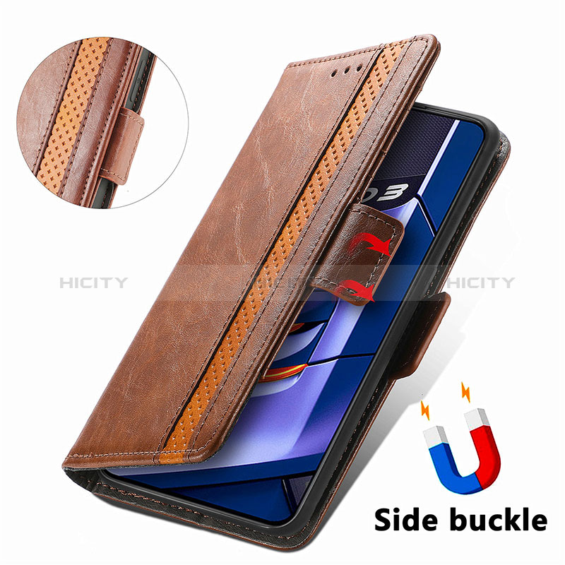 Handytasche Stand Schutzhülle Flip Leder Hülle S02D für Realme GT Neo3 5G groß