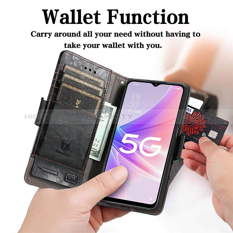 Handytasche Stand Schutzhülle Flip Leder Hülle S02D für Realme Q5i 5G