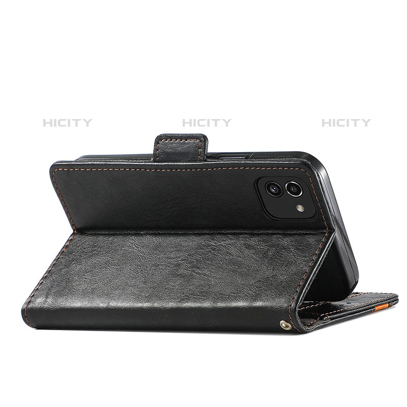 Handytasche Stand Schutzhülle Flip Leder Hülle S02D für Samsung Galaxy A03 groß