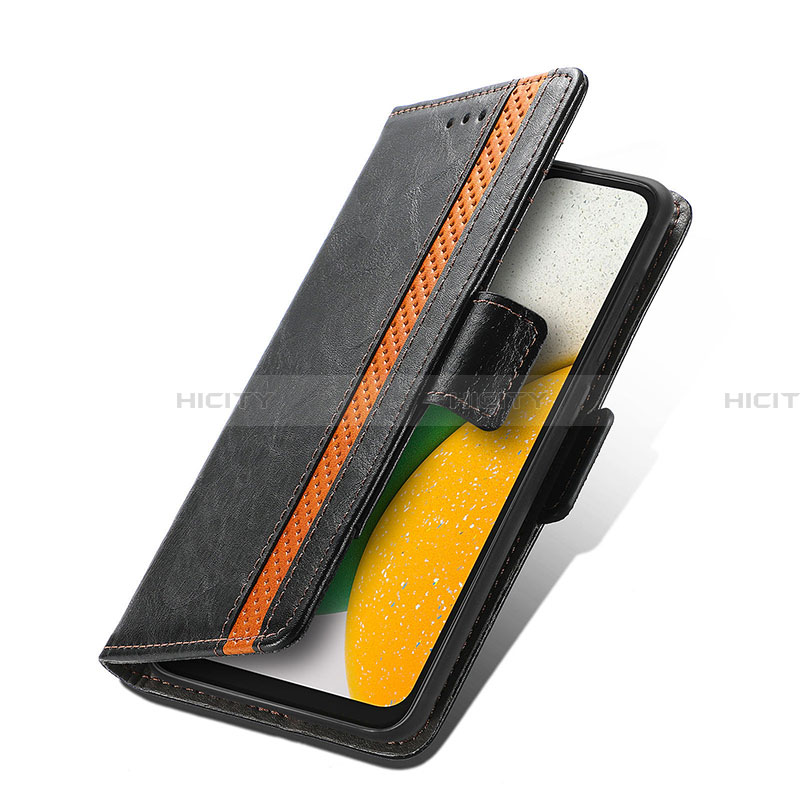 Handytasche Stand Schutzhülle Flip Leder Hülle S02D für Samsung Galaxy A03 Core groß