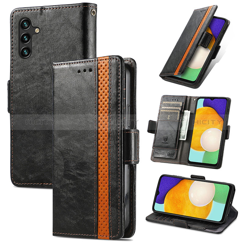 Handytasche Stand Schutzhülle Flip Leder Hülle S02D für Samsung Galaxy A04s