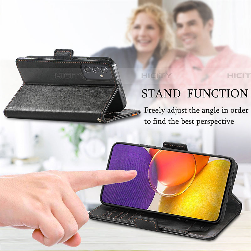 Handytasche Stand Schutzhülle Flip Leder Hülle S02D für Samsung Galaxy A05s