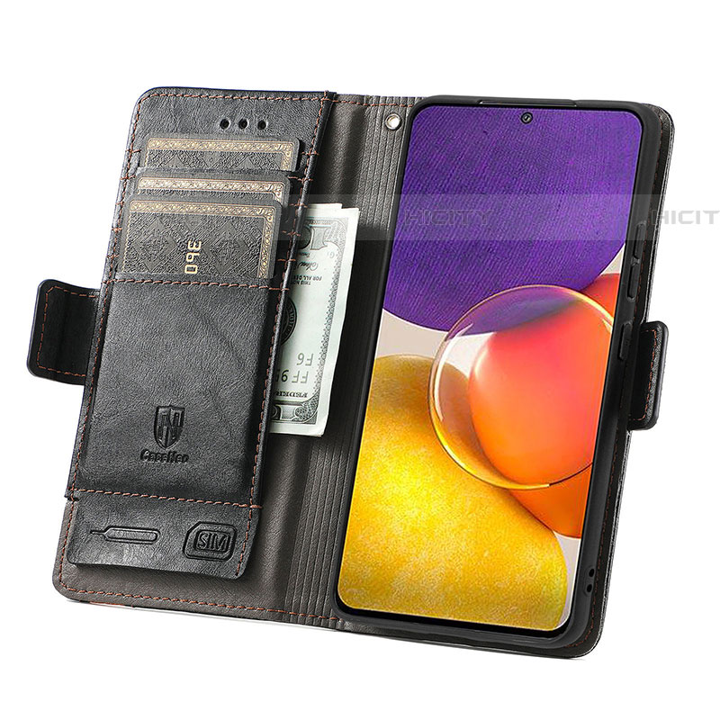 Handytasche Stand Schutzhülle Flip Leder Hülle S02D für Samsung Galaxy A05s