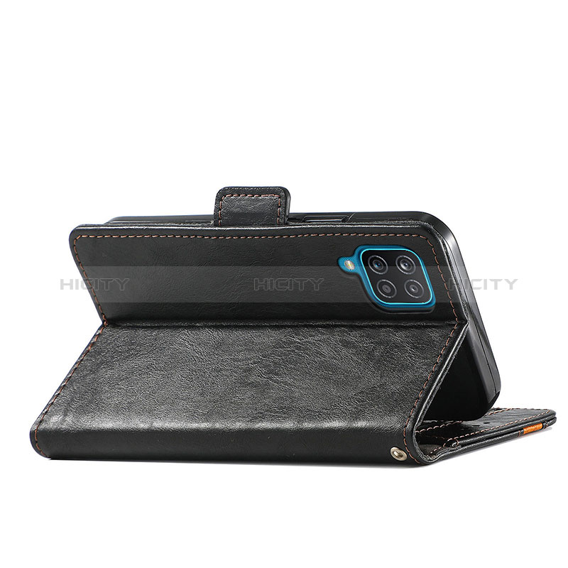 Handytasche Stand Schutzhülle Flip Leder Hülle S02D für Samsung Galaxy A12 Nacho