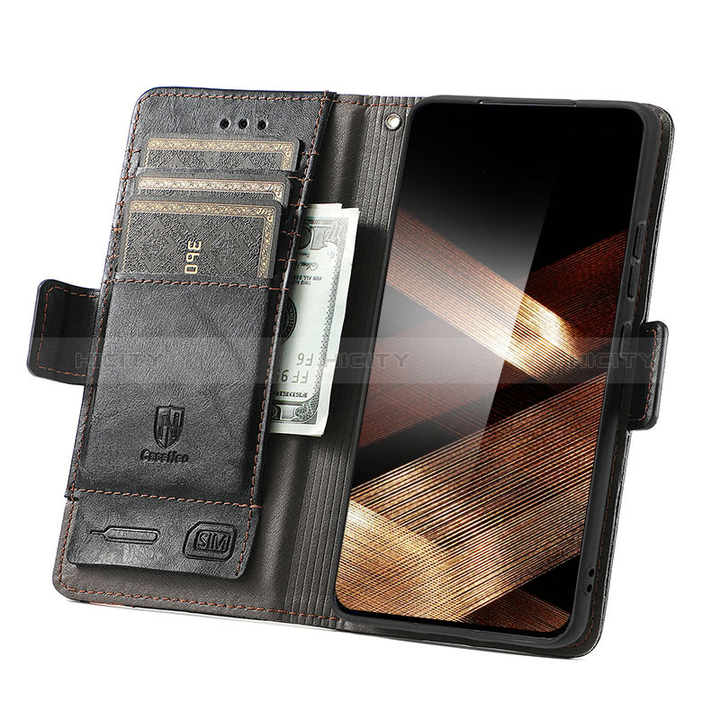 Handytasche Stand Schutzhülle Flip Leder Hülle S02D für Samsung Galaxy A15 5G