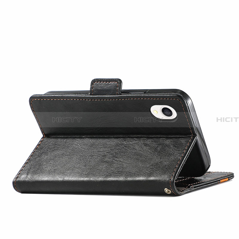 Handytasche Stand Schutzhülle Flip Leder Hülle S02D für Samsung Galaxy A22 5G SC-56B groß