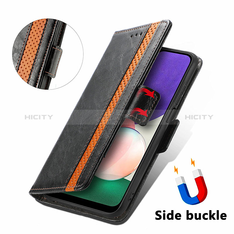 Handytasche Stand Schutzhülle Flip Leder Hülle S02D für Samsung Galaxy A22s 5G