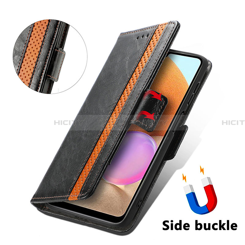 Handytasche Stand Schutzhülle Flip Leder Hülle S02D für Samsung Galaxy A32 4G