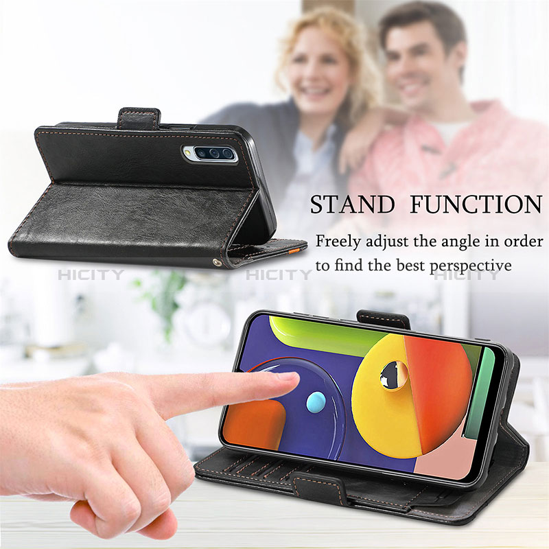 Handytasche Stand Schutzhülle Flip Leder Hülle S02D für Samsung Galaxy A50S