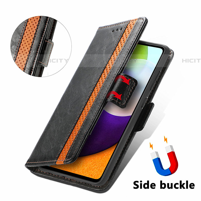 Handytasche Stand Schutzhülle Flip Leder Hülle S02D für Samsung Galaxy A52 5G