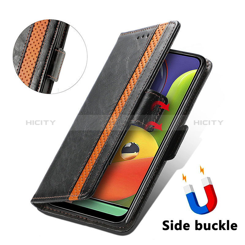 Handytasche Stand Schutzhülle Flip Leder Hülle S02D für Samsung Galaxy A70