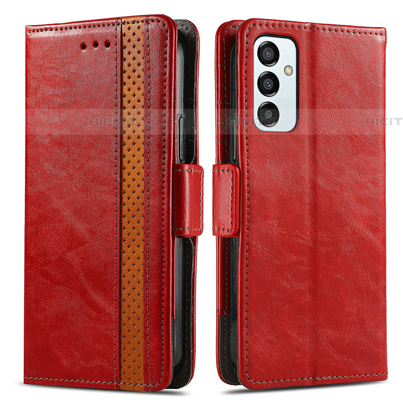 Handytasche Stand Schutzhülle Flip Leder Hülle S02D für Samsung Galaxy F23 5G Rot