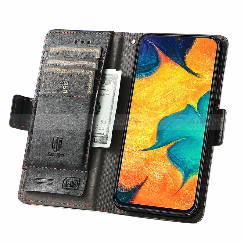 Handytasche Stand Schutzhülle Flip Leder Hülle S02D für Samsung Galaxy M10S