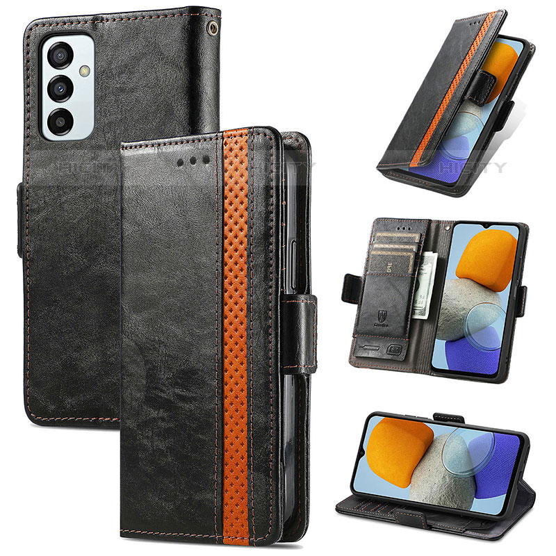 Handytasche Stand Schutzhülle Flip Leder Hülle S02D für Samsung Galaxy M23 5G