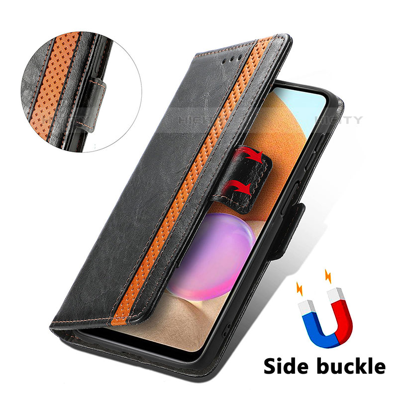 Handytasche Stand Schutzhülle Flip Leder Hülle S02D für Samsung Galaxy M32 5G