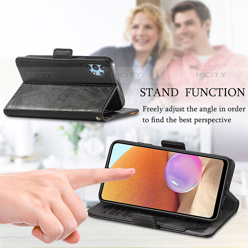 Handytasche Stand Schutzhülle Flip Leder Hülle S02D für Samsung Galaxy M32 5G