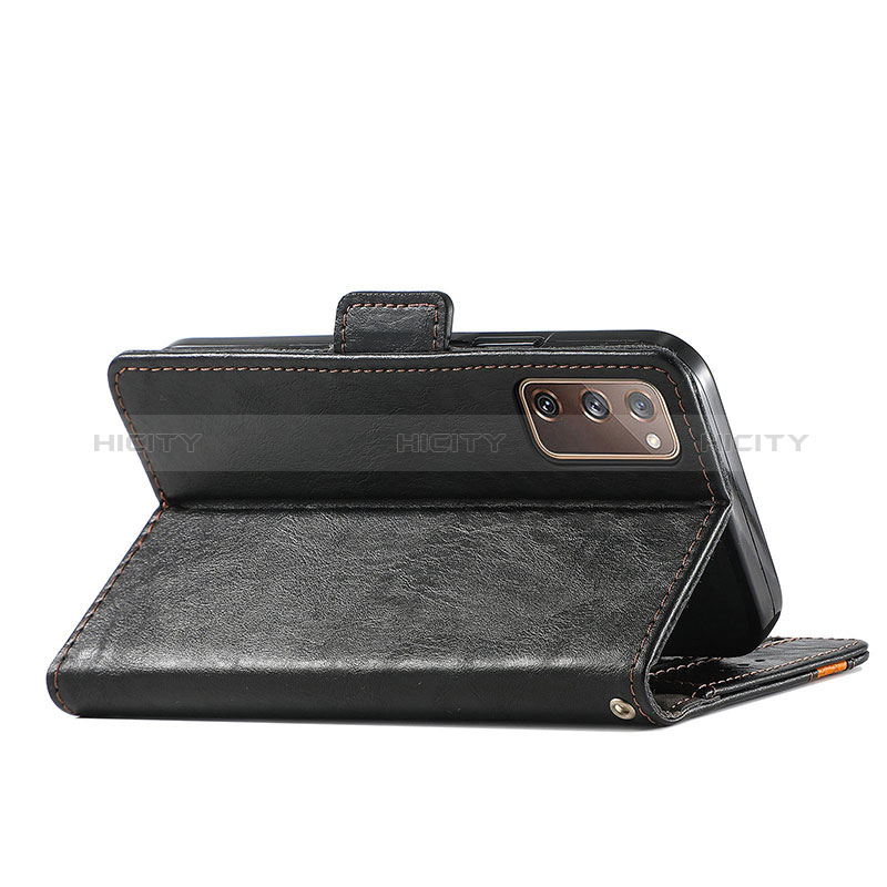 Handytasche Stand Schutzhülle Flip Leder Hülle S02D für Samsung Galaxy S20 FE 4G groß