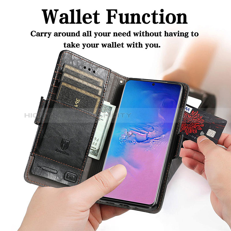 Handytasche Stand Schutzhülle Flip Leder Hülle S02D für Samsung Galaxy S20 Ultra 5G