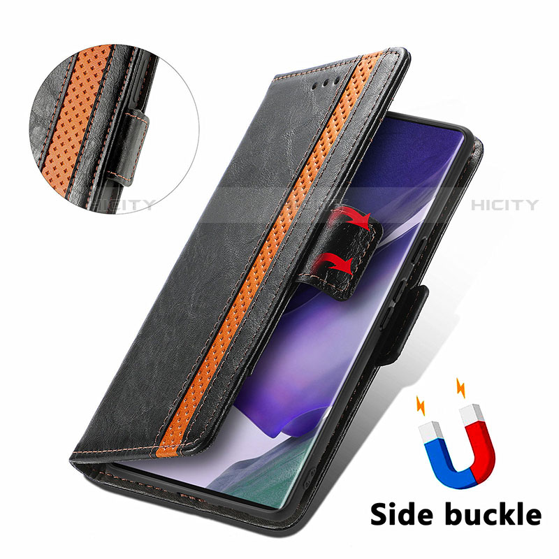 Handytasche Stand Schutzhülle Flip Leder Hülle S02D für Samsung Galaxy S21 Ultra 5G