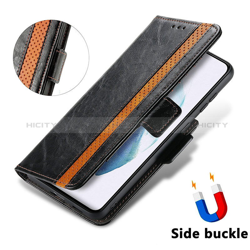 Handytasche Stand Schutzhülle Flip Leder Hülle S02D für Samsung Galaxy S24 5G