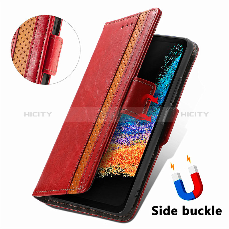 Handytasche Stand Schutzhülle Flip Leder Hülle S02D für Samsung Galaxy XCover 6 Pro 5G