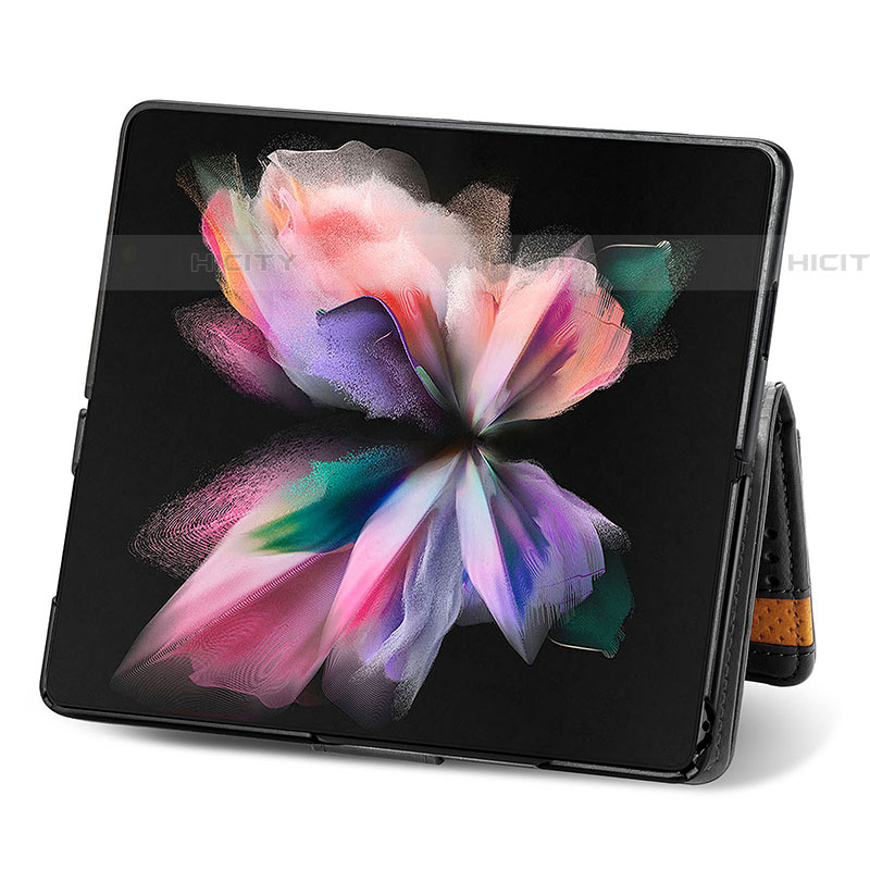 Handytasche Stand Schutzhülle Flip Leder Hülle S02D für Samsung Galaxy Z Fold4 5G groß