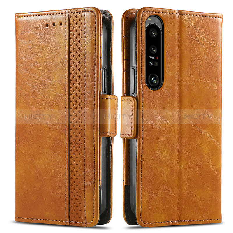 Handytasche Stand Schutzhülle Flip Leder Hülle S02D für Sony Xperia 1 IV groß